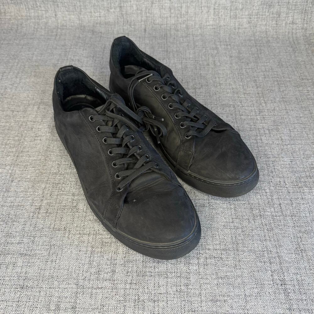 Thursday Boot Co. Premier Low Top Leather Sneakers Matte Black Women's Size 11